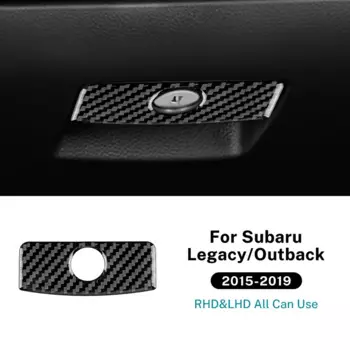 Автомобильный контейнер для хранения Copilot для Subaru Outback Legacy 2015 2016 2017 2018 2019, настоящие мягкие наклейки из углеродного волокна LHD RHD, аксессуары