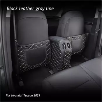 Автомобильный коврик на заднее сиденье для Hyundai Tucson 2021-2024 NX4, противоударная защитная накладка, чехол, наклейки, пыленепроницаемые аксессуары, Стайлинг
