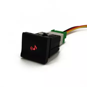 Автомобильный красный светодиодный DRL, противотуманный фонарь, радарный датчик, кнопка включения и выключения музыки, гаражный переключатель для VW polo 6C 2014 2015, аксессуары