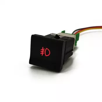 Автомобильный красный светодиодный светильник, кнопка противотуманной фары, переключатель включения и выключения для Volkswagen VW polo 6C 2014 2015, автоаксессуары