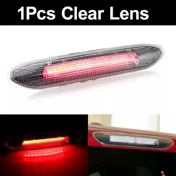 Автомобильный красный третий, 3-й стоп-сигнал, центральный, с высоким креплением, автоматический стоп-сигнал, прозрачные, красные линзы для Land Rover Freelander 2 2008-2015 CANbus