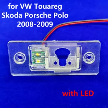 Автомобильный кронштейн для камеры заднего вида, держатель освещения номерного знака, корпус для VW Touareg Tiguan Passat для Skoda для Porsche