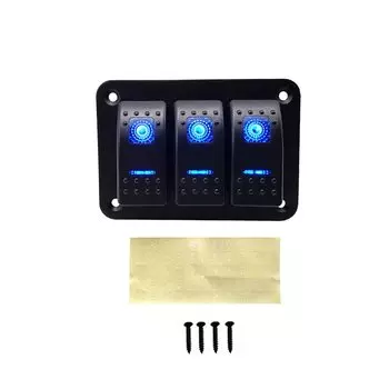 Автомобильный кулисный выключатель, цифровой вольтметр, двойной порт USB, 12 В, выход 12 В/24 В, ВКЛ./ВЫКЛ., переключатель, панель, автомобиль, Морская Лодка