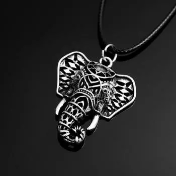 Автомобильный кулон в виде головы слона, украшение для интерьера зеркала заднего вида, подвесное украшение, счастливая семья, друзья, подарок, автомобильные аксессуары