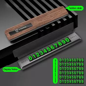 Автомобильный логотип, парковочная карта с номером телефона для Volvo XC90, XC60, C30, T6, S60, C70, XC40, V40, XC70, V70, V60, V50, S80, S40, AWD, V90, S90, T5, T8