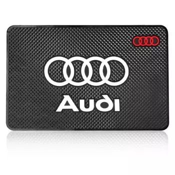 Автомобильный логотип, противоскользящий коврик для телефона, нескользящий коврик для стайлинга автомобилей для Audi A5 A3 A4 A6 A7 A8 Q2 Q7 Q3 Q5 Q8 B5 B6 B7 B8 B9 Q7 8P 8V