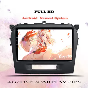 Автомобильный магнитофон, проигрыватель, Android 13,0, 2 din, автомобильный dvd gps-навигатор для Suzuki Vitara 4 2014 2015 2016 2017-2020, радио, стерео