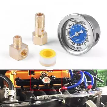 Автомобильный манометр давления масла, наполненный жидкостью для Honda Civic CRX Acura Mitsubishi Eclipse, манометр топлива, новый