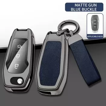 Автомобильный металлический чехол для ключей, брелок для Ford Fusion Fiesta Escort Mondeo MK4 Ranger Everest S Max Kuga2, защитные аксессуары