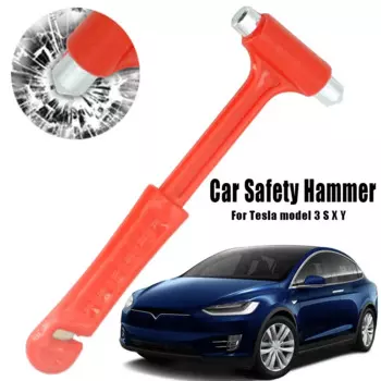 Автомобильный молоток безопасности, аксессуары, Разрушитель окон, модель Tesla 3, модель S, модель X, модель Y, Разрушитель ремня безопасности