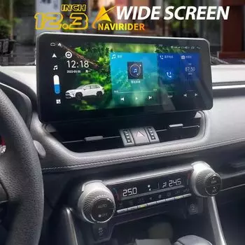 Автомобильный мультимедийный плеер, экран 12,3 дюйма, для Toyota RAV4 Prime XSE 2021 2022, Android 14, GPS-навигация