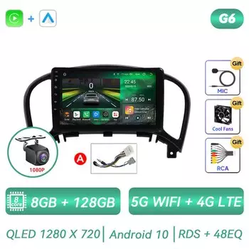 Автомобильный мультимедийный плеер для Nissan Juke YF15 2010 2011 2012 2013 2014 Android, радио, Carplay, GPS, QLED, сенсорный экран, навигация