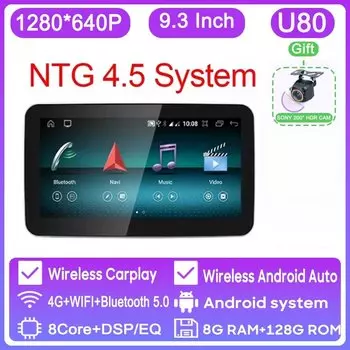 Автомобильный мультимедийный плеер с HD-экраном, Wi-Fi, 4G, DVD, GPS, для Mercedes Benz ML GL W166 X166 2012 - 2015 Android CarPlay