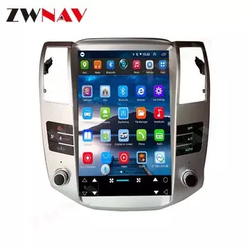 Автомобильный мультимедийный плеер Tesla, стерео-система на Android 12, с вертикальным экраном, GPS, для Lexus RX RX300, RX330, RX350, RX400