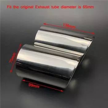 Автомобильный наконечник глушителя, крышка для Audi A4 B8 A3 A1 A6 Q5 A5, автоаксессуары для Volkswagen Passat B6 B7 CC Beetle TT EOS