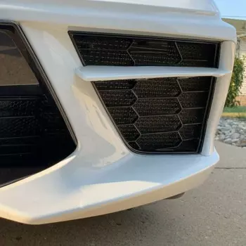 Автомобильный наружный внутренний сетчатый гриль в комплекте, решетка для насекомых, решетка для радиатора CHEVROTLET CORVETTE C8 2020-2021