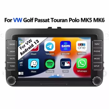 Автомобильный навигатор хост carplay 7 дюймов Android 14 GPS Android для Volkswagen VW Golf MK5 MK6 Jetta Passat CC автомобильное радио