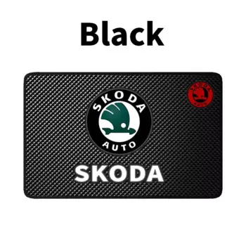 Автомобильный нескользящий коврик для внутренней панели телефона, силиконовая противоскользящая накладка для Skoda Octavia Fabia Kamiq Kapoq Kodiaq Rapid SCALA Superb