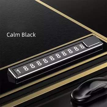 Автомобильный номерной знак телефона, скрытый переключатель, металлический сплав, номерной знак автомобиля, временная парковочная карта, автомобильная наклейка, Стайлинг автомобиля