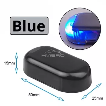 Автомобильный охранный стробоскоп на солнечной энергии, манекен-сигнализация, беспроводное предупреждение, противоугонные лампы, светодиодные мигающие имитация декоративных ламп