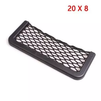 Автомобильный органайзер, сумка для хранения, автомобильный сетчатый Карманный держатель для телефона, автомобильные аксессуары, 20*8 см, 8*15 см, универсальный