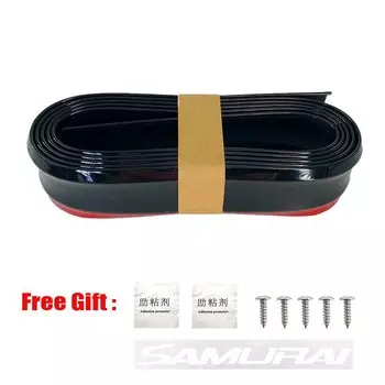 Автомобильный передний бампер губа из углеродного волокна резиновая универсальная защита бампер губа полоса спойлер боковая юбка резиновая защита от царапин