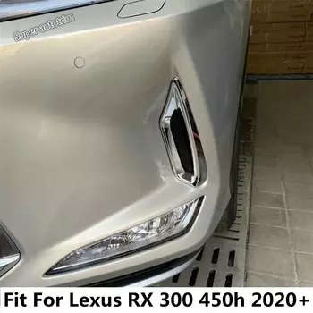 Автомобильный передний бампер, противотуманная лампа, рамка, декоративная крышка, отделка для Lexus RX 300 450h 2020 2021, ABS, хромированные аксессуары, внешний комплект