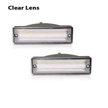 Автомобильный передний бампер янтарные поворотники огни в сборе для Nissan D21 Hardbody Пикап, для Nissan Pathfinder белый СВЕТОДИОДНЫЙ парковочный/DRL