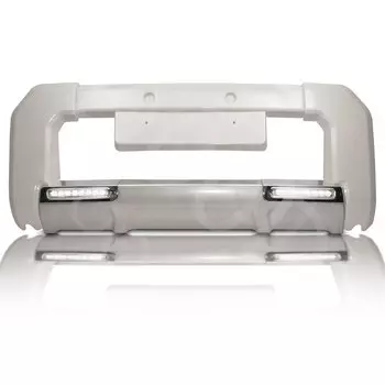 Автомобильный передний бампер со светодиодной подсветкой Drl, подходит для Hilux Vigo 2008 2009 2010 2011 2012 2013 2014, внешний бампер из АБС-пластика, автозапчасти