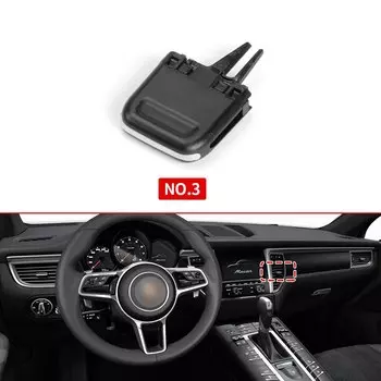 Автомобильный передний Кондиционер AC Vent Зажим для решетки слайдер Ремонтный комплект для Porsche Macan 2014-2017