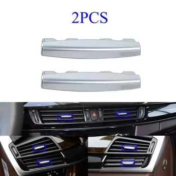 Автомобильный передний кондиционер, вентиляционная решетка переменного тока, тумблеры, хромированные зажимы для BMW X5 X6 F15 F16 2014 2015 2016 2017 2018