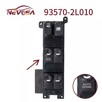 Автомобильный передний левый переключатель управления стеклоподъемником, кнопка со стороны водителя 93570-2L010 для Hyundai i30 I30cw 2008 2009 2010 2011 935702 L010