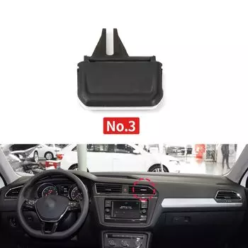 Автомобильный передний ползунок для кондиционирования воздуха, вентиляционная решетка для Volkswagen Tiguan 2017-2021