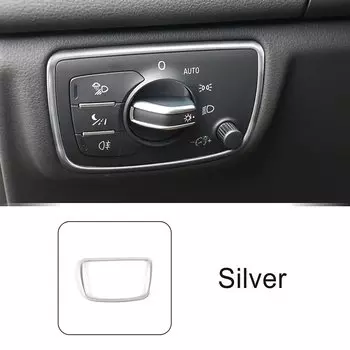 Автомобильный переключатель фары из нержавеющей стали для Audi A6 C7 2012-2018