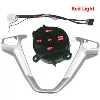 Автомобильный переключатель круиз-контроля система контроля скорости с кабелем для Ford Fiesta MK7 MK8 Ecosport 2013-2015 переключатель кнопки рулевого колеса