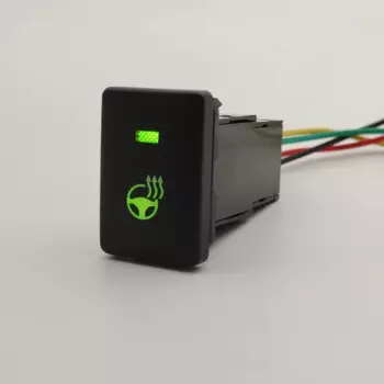 Автомобильный переключатель нагрева рулевого колеса, кнопка с соединительным проводом для Toyota Land Cruiser 2007-2020