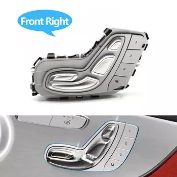 Автомобильный переключатель регулировки спинки переднего сиденья, подголовника, кнопка памяти для Benz C E GLC CLS EQC Class W205 W253 W213 W257 W293 2139059803