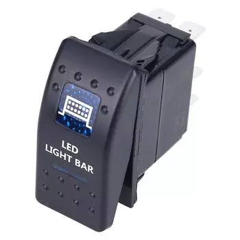 Автомобильный переключатель, тумблер освещения для лодки, грузовика, водонепроницаемый 12/24 В, 5-контактный переключатель автомобильного освещения, тумблер, кулисный переключатель заднего света, автомобильные аксессуары