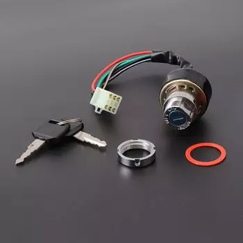 Автомобильный переключатель зажигания мотоцикла, 3-позиционный, 6-проводной, с 2 ключами для Harley Yamaha Honda Suzuki Scooter ATV Dirt Bike Go Kart, детали