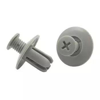 Автомобильный пластиковый бампер Kalili, раздвижные заклепки, нейлоновые крепежные зажимы, серого, черного цвета, 8 мм