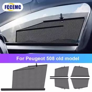 Автомобильный подъемный солнцезащитный козырек для старой модели Peugeot 508, автомобильный солнцезащитный козырек, переднее и заднее окно, солнцезащитные детали
