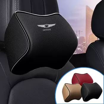 Автомобильный подголовник, подушка для шеи, автомобильная подушка для шеи, пена с эффектом памяти, дышащая для Genesis Coupe с логотипом G70 G80 G90 GV60 GV70 GV80 EV BH