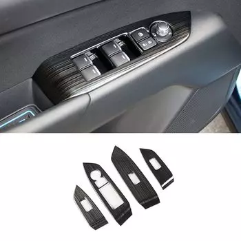 Автомобильный подлокотник, переключатель на окно, кнопки подъема, отделка, наклейка для MAZDA CX-5, CX5, CX 5, 2017, 2018, 2019, аксессуары для салона автомобиля