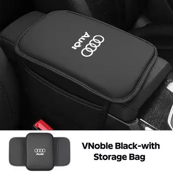 Автомобильный подлокотник, подушка для хранения, подлокотник, защитный чехол для Audi A4 B5 B6 A3 A5 A6 C6 C5 A1 A7 A8 Q2 Q3 Q5 Q7 Q8 SQ3 SQ4 S