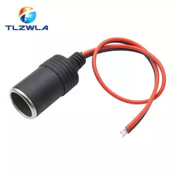 1 шт., 10 А, 12 В, 24 В, автомобильный прикуриватель, встроенная розетка, линия высокой мощности, длина 30 см