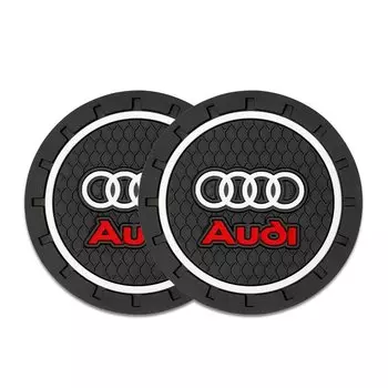 Автомобильный противоскользящий коврик для подстаканника для Audi A3 A4 B5 B6 A3 8P 8V 8L A5 A6 C6 C5 A1 A7 A8 Q2 Q3 TT RS3 RS4 Аксессуары для стайлинга автомобилей