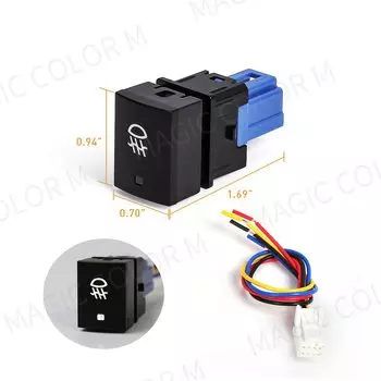 Автомобильный противотуманный телефон, выключатель, кнопка включения/выключения для Toyota, Honda, Nissan, Mitsubishi, Ford, Suzuki, Kia, автомобильные аксессуары, 12 В