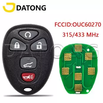 Автомобильный пульт дистанционного управления Datong World для GMC надлежащего качества, Юкон савана, Sierra 2007 -2014 FCCID OUC60270 315/433 МГц, сменный бесключевой доступ