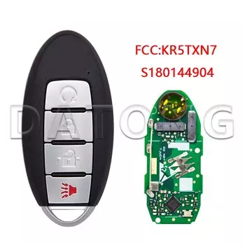 Автомобильный пульт дистанционного управления Datong World для Nissan Titan Murano Pathfinder Maxima 2019 2020 4A Chip KR5TXN7 433.92FSK Promixity Card