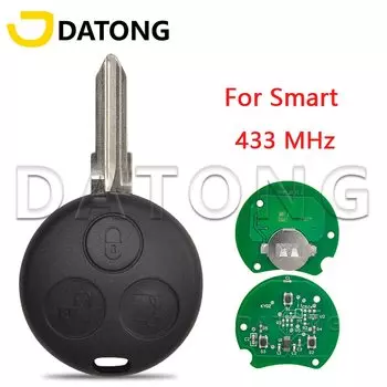Автомобильный пульт дистанционного управления Datong World для Mercedes Benz Smart Fortwo 450 Forfour City купе родстер 433 МГц Замена смарт-ключа